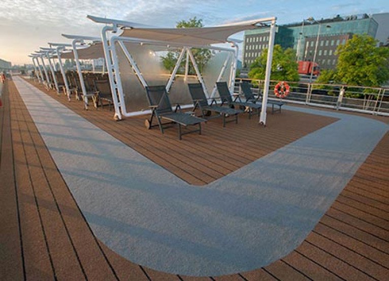 Sun Deck on Viking Lofn