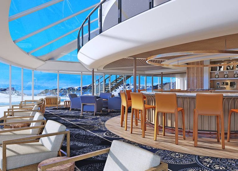 Explorers' Lounge on Viking Octantis