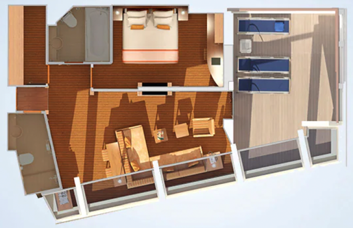 Captain's Suite floor Plan