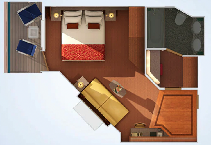 Junior Suite (Obstructed View) floor Plan