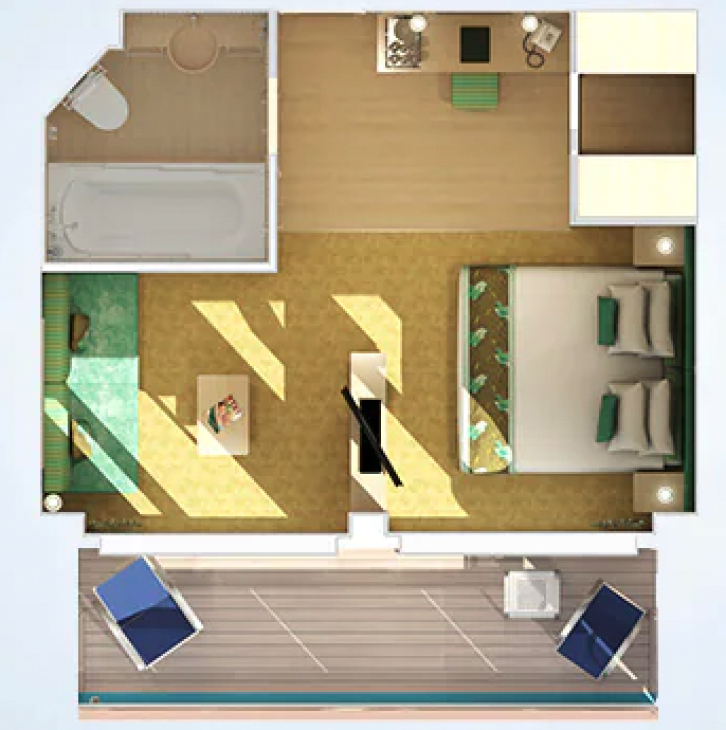 Cloud 9 Spa Suite floor Plan