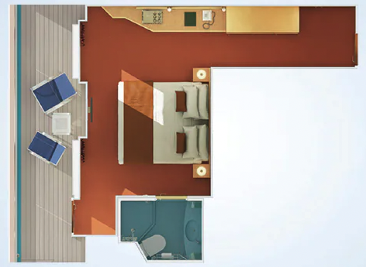 Balcony (Large Balcony) floor Plan