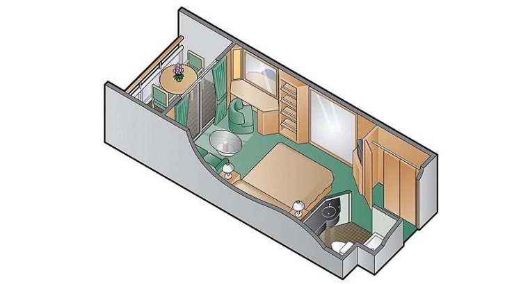 Ultra Deluxe Concierge Class Stateroom floor Plan