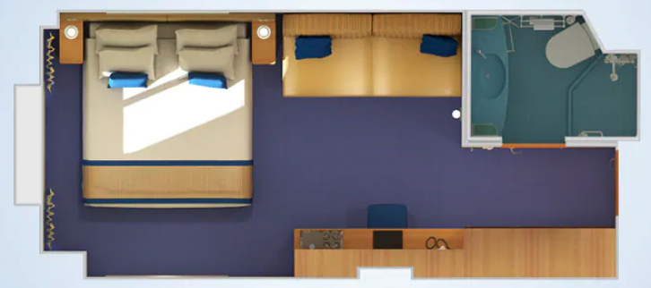 Interior with Picture Window (Walkway View) floor Plan