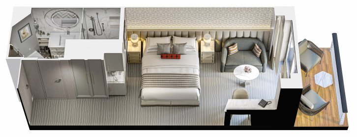 Veranda Stateroom floor Plan