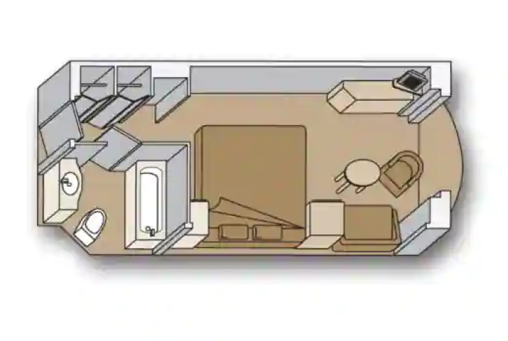 Verandah Staterooms floor Plan