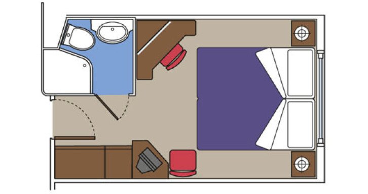 Junior Ocean View with Obstructed View floor Plan