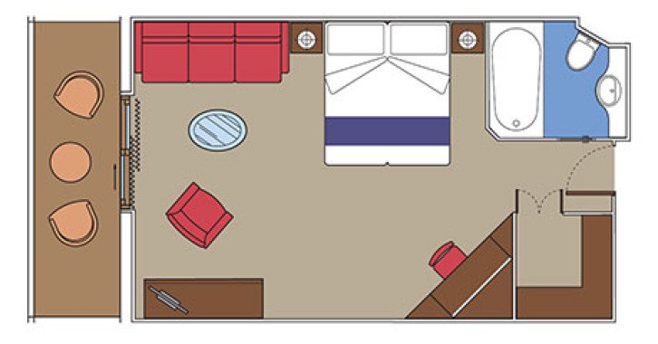 Sunset Junior Suite floor Plan