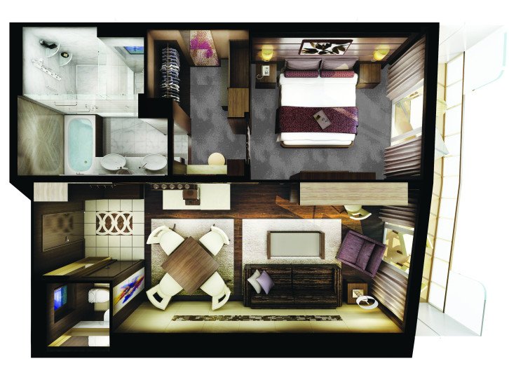 The Haven Deluxe Owner's Suite with Balcony floor Plan
