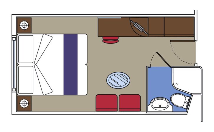 Ocean View Cabin floor Plan