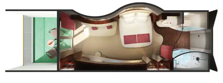 Club Balcony Suite floor Plan