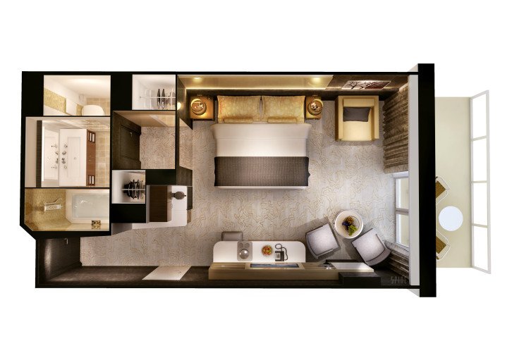 The Haven Courtyard Penthouse with Balcony floor Plan