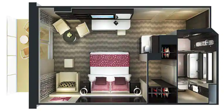 The Haven Courtyard Penthouse with Balcony floor Plan