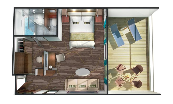 Penthouse with Large Balcony floor Plan