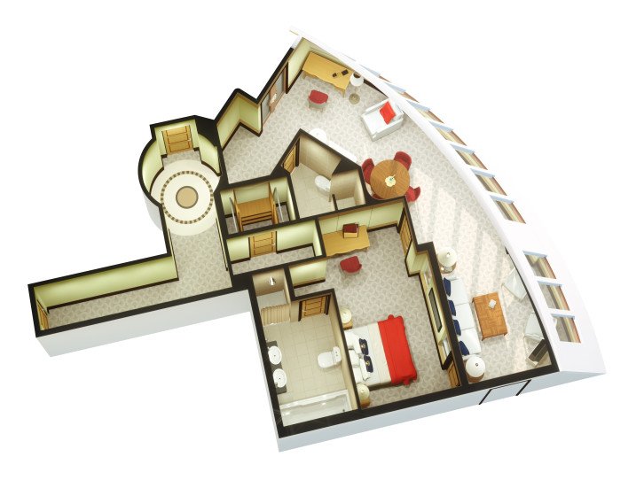 Queens Grill Royal Suite floor Plan