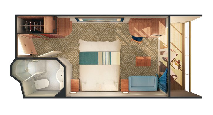 Family Balcony floor Plan