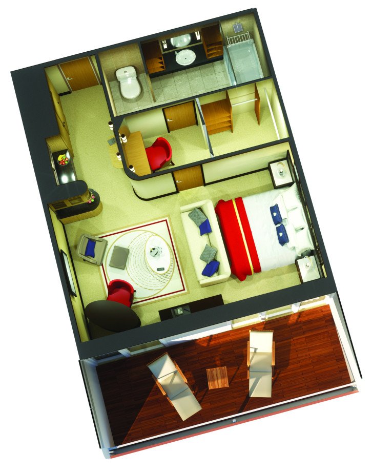 Queens Grill Queen Suite floor Plan