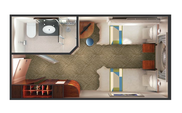Obstructed Oceanview floor Plan