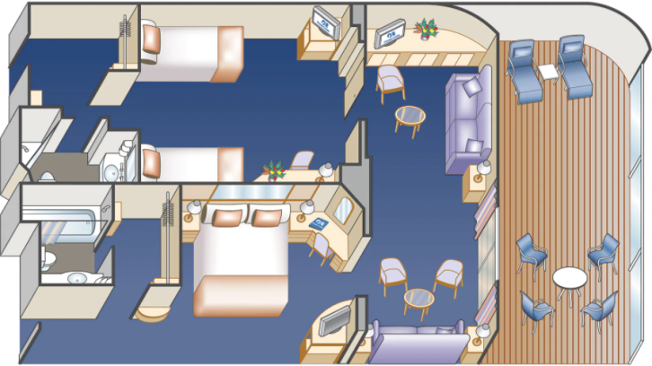 Two Bedroom Family Suite floor Plan