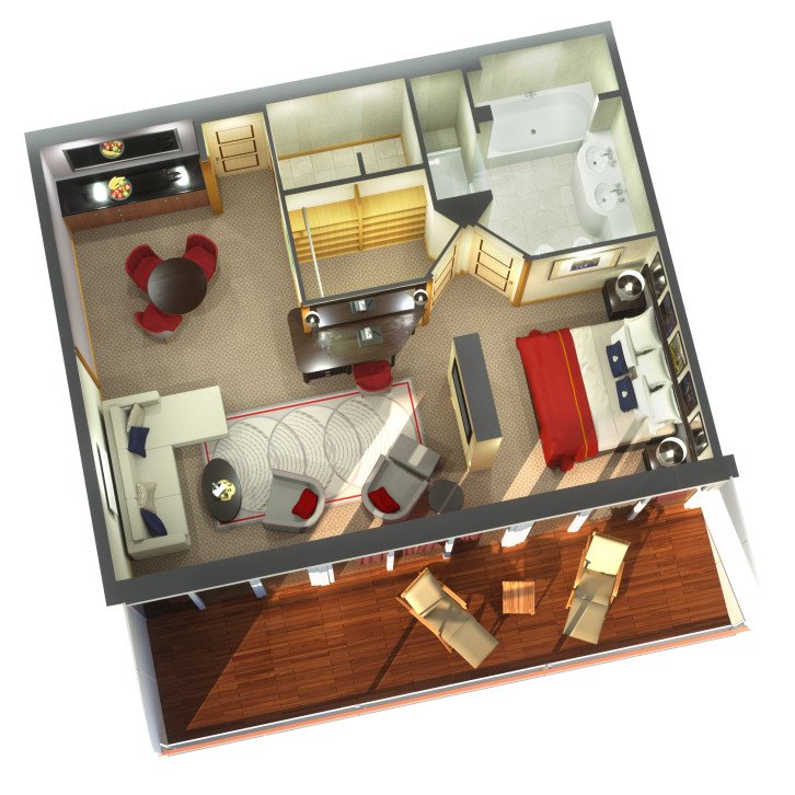 Queens Grill Penthouse Suites floor Plan
