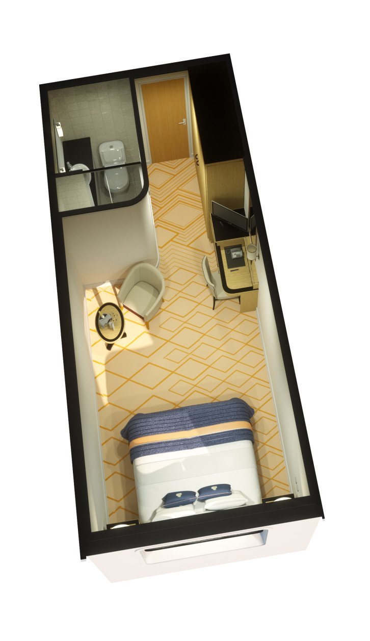 Britannia Single Oceanview floor Plan