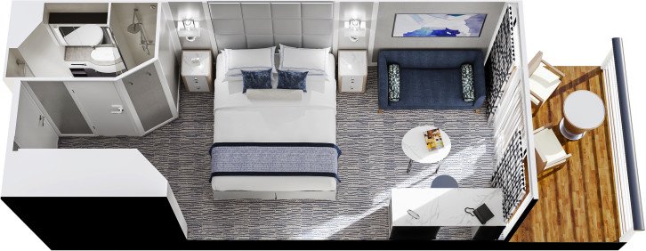 Veranda Stateroom  floor Plan