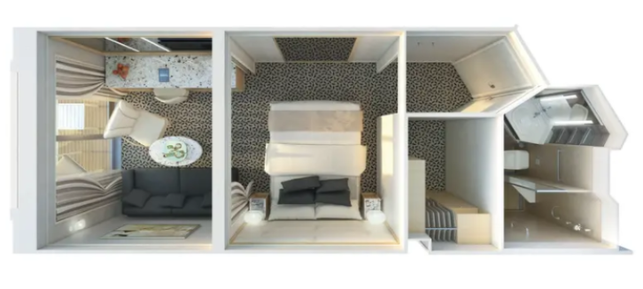 Deluxe Veranda Suite floor Plan