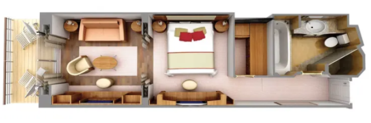 Deluxe Veranda Suites floor Plan