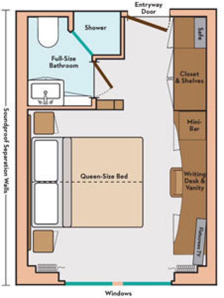 Deluxe Stateroom floor Plan