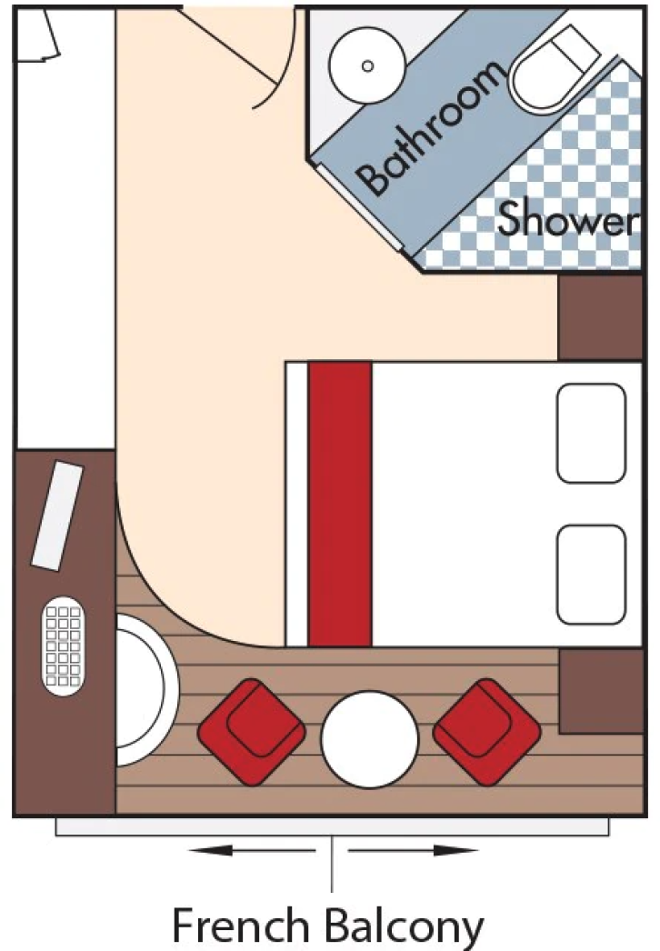 Category A Staterooms floor Plan