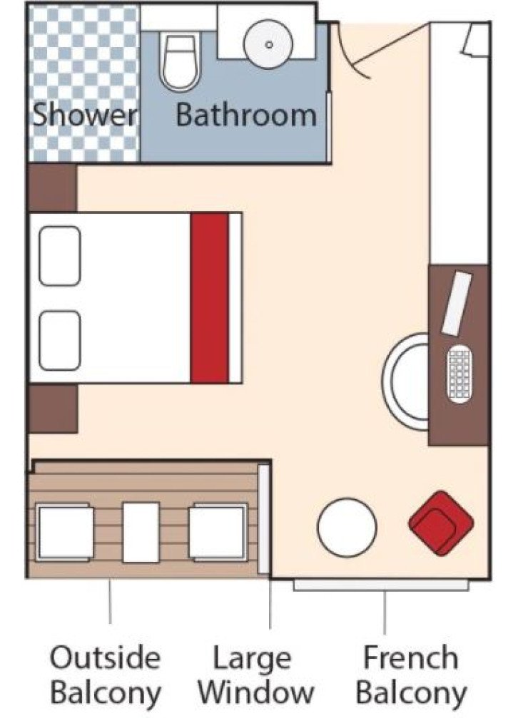 Category BA Staterooms floor Plan