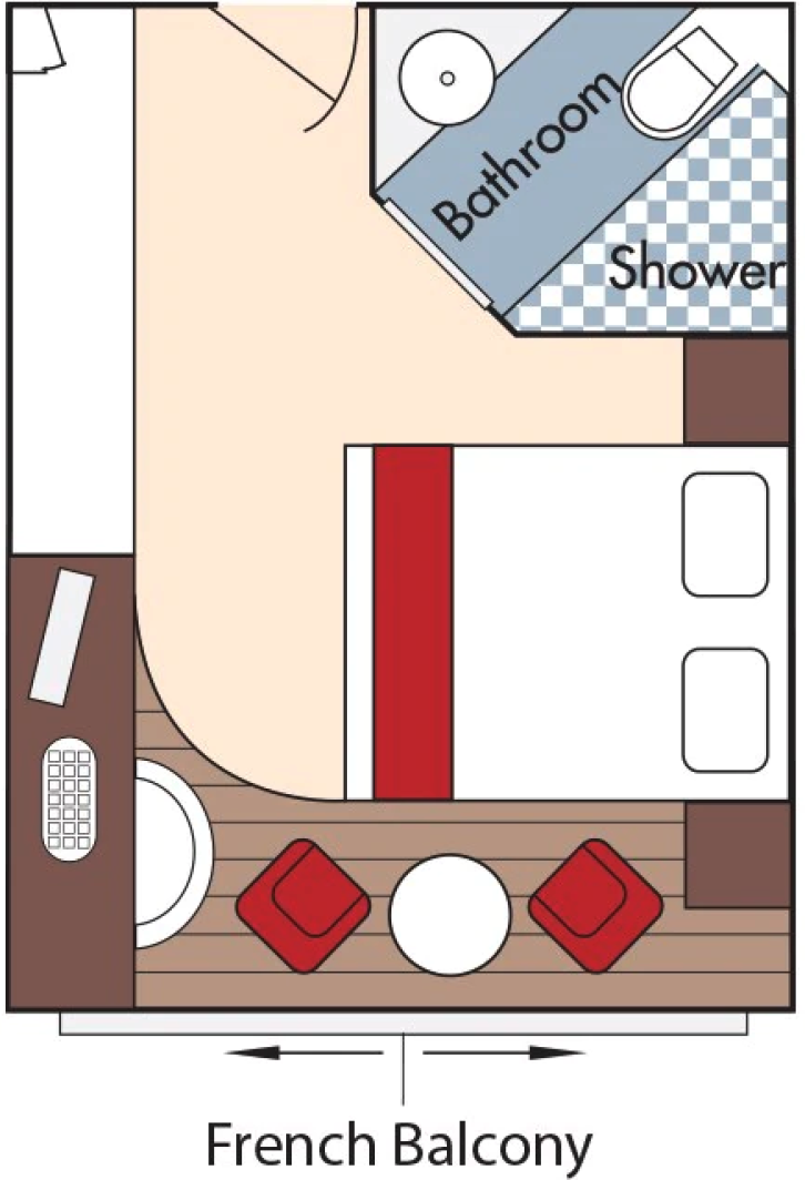 Category C Staterooms floor Plan