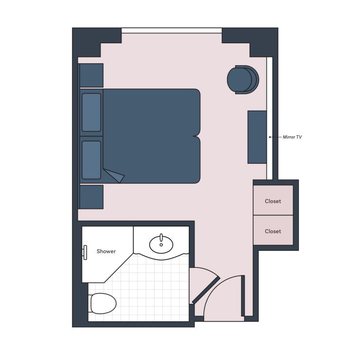 Classic  floor plan on S.S. Maria Theresa