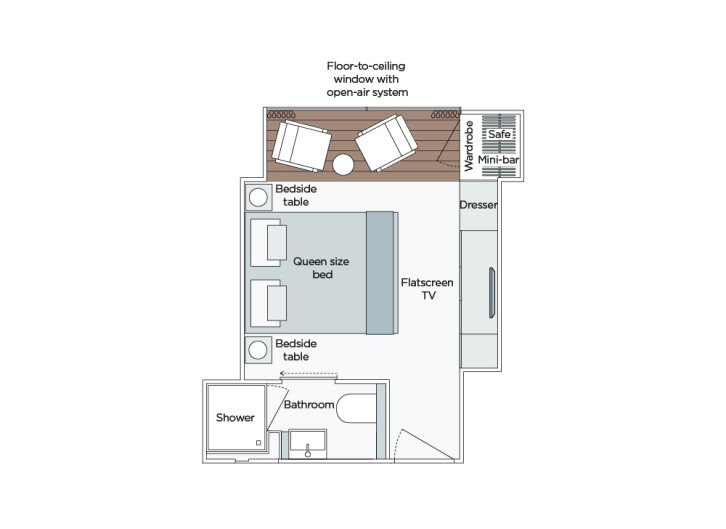 Emerald Panorama Balcony Suite floor Plan