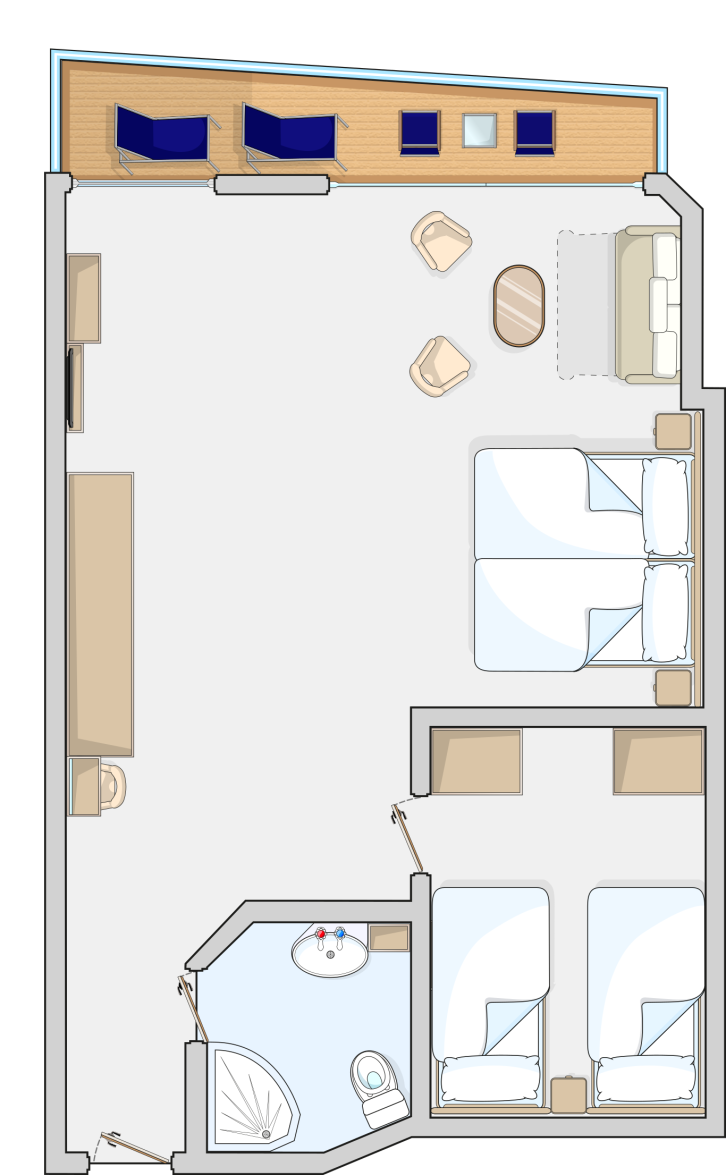 Family Junior Suite floor Plan