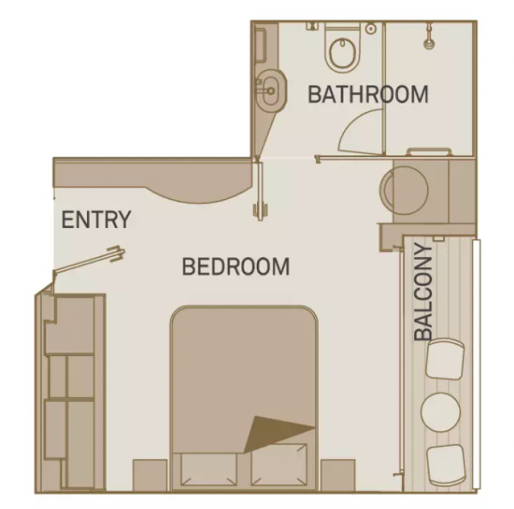 MSC Yacht Club Interior Suite floor Plan