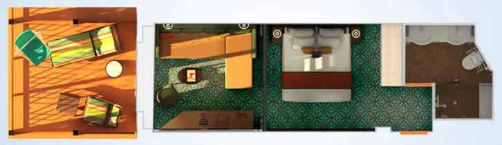Havana Cabana Suite floor Plan