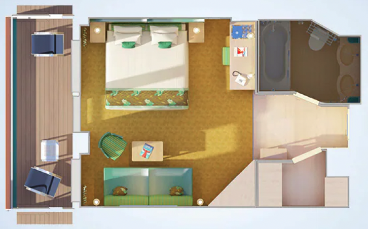 Cloud 9 Spa Suite floor Plan