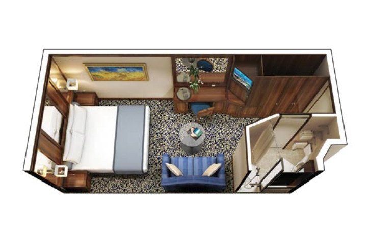 Inside Stateroom floor Plan