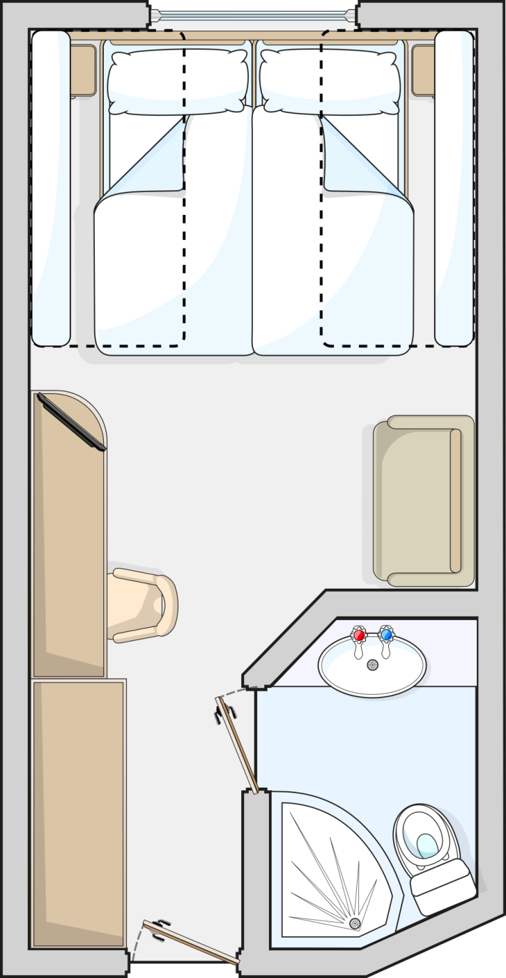 Outside Cabin floor Plan