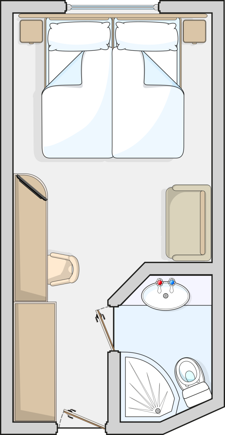 Single Outside floor Plan