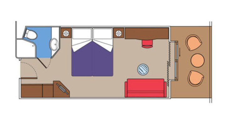 Deluxe Balcony Aurea floor Plan