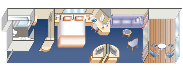 MSC Yacht Club Grand Suite floor Plan
