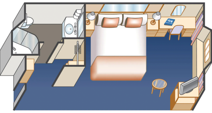 Oceanview Staterooms floor Plan