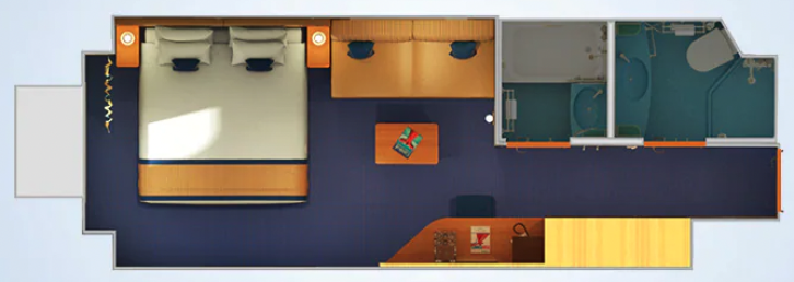 Deluxe Ocean View floor Plan