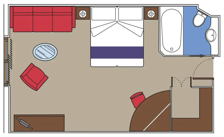 Premium Suite with Sealed Window floor Plan