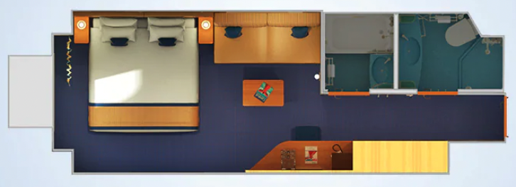 Ocean View (Obstructed) floor Plan