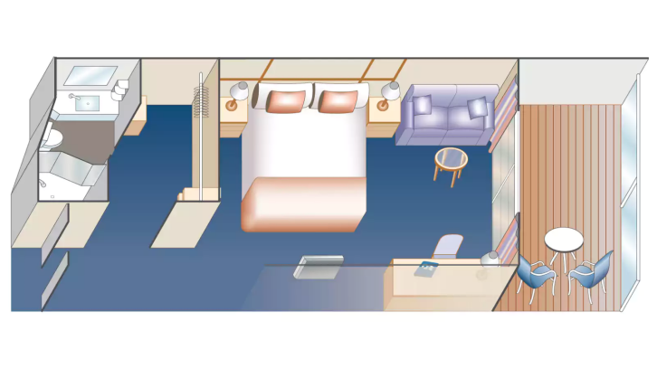 Deluxe Balcony floor Plan