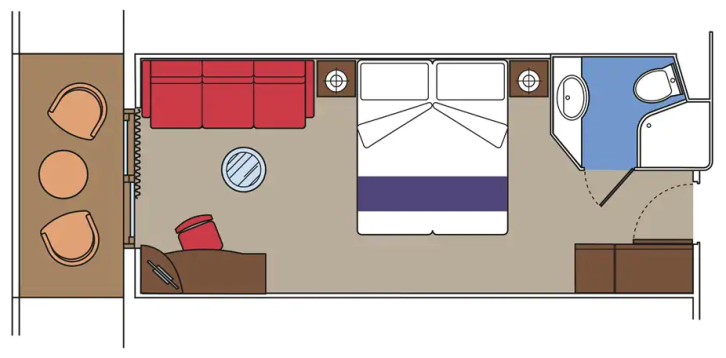 Deluxe Balcony Aurea floor Plan