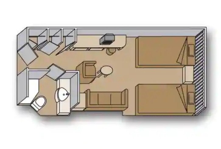 Ocean View: Fully Obstructed floor Plan